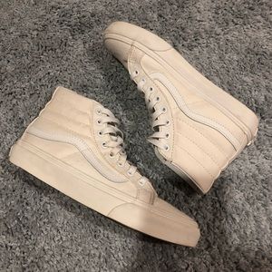 White Hi top vans